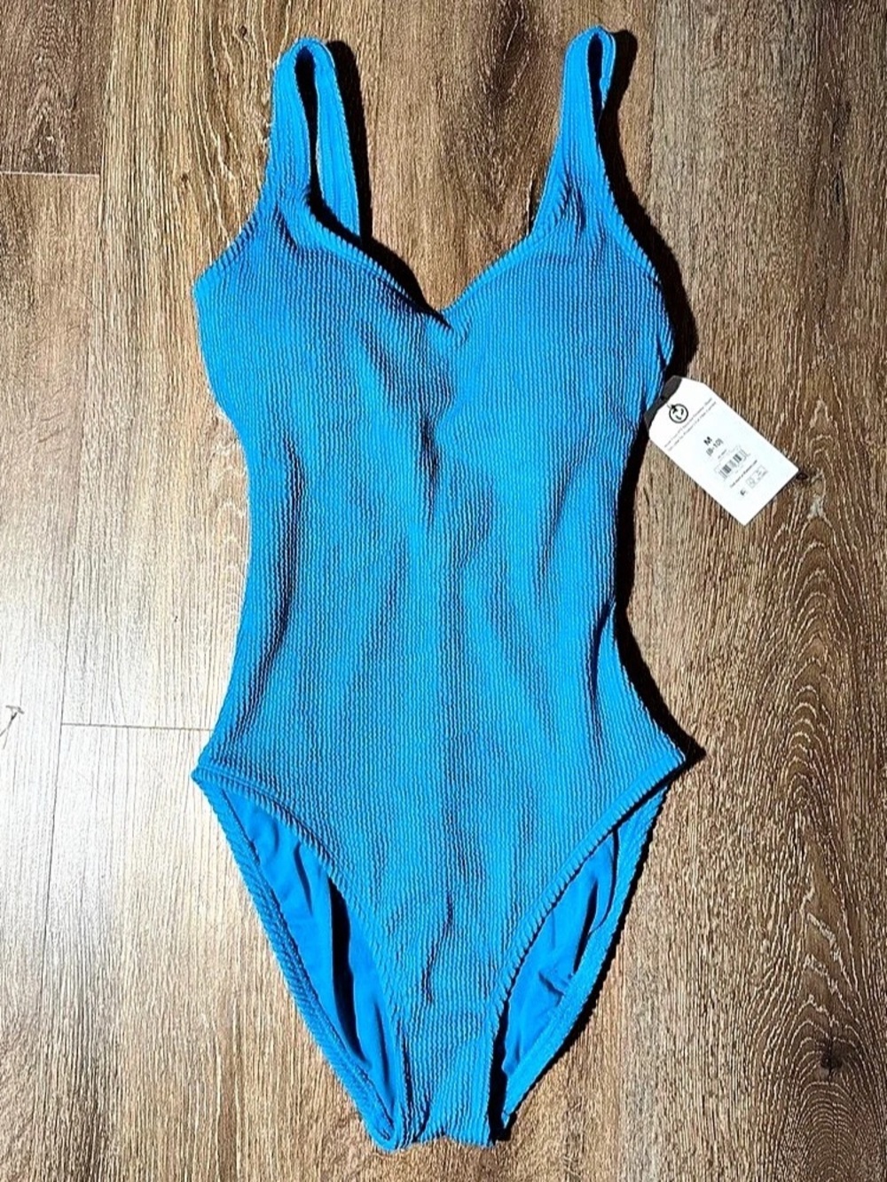 Time and Tru One-Piece Swimsuit in Blue Size Medium NWT
